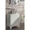 Vipack Nightstand Bronxx with Door Metal Matte White