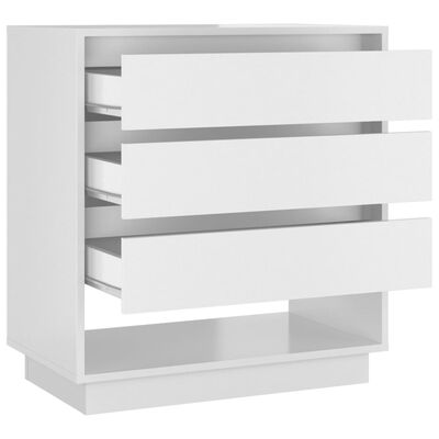vidaXL Sideboard High Gloss White 70x41x75 cm Engineered Wood