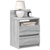 vidaXL Bedside Cabinet with 2 Drawers Grey Sonoma 40x33x60 cm