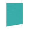vidaXL Pleated Blind Petrol Green 110x150 cm Fabric Width 109.4 cm Polyester