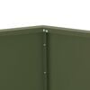 vidaXL Planter 2 pcs Olive Green 50 x 50 x 40 cm Steel