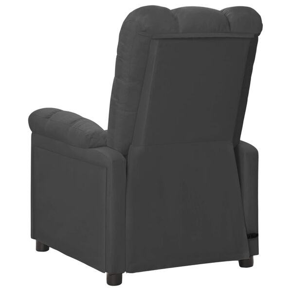 vidaXL Massage Chair Dark Grey Fabric