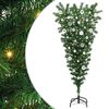 vidaXL Upside-down Artificial Pre-lit Christmas Tree with Ball Set PVC