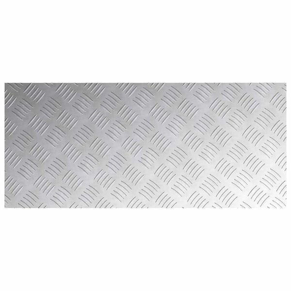 vidaXL Stair Tread Rectangular 4 pcs Silver 90 x 40 cm Aluminium