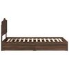 vidaXL Storage Bed with Drawer Brown Oak 100 x 200 cm Engineered Wood