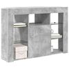 vidaXL Corner LED TV Cabinet Concrete Grey 100x40x68cm Engineered Wood