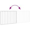 vidaXL Dog Gate Foldable 2 Panels White 160 cm Poplar Wood
