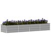 vidaXL Planter Light Grey 320 x 80 x 45 cm Steel