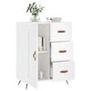 vidaXL Sideboard High Gloss White 69.5x34x90 cm Engineered Wood