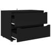 vidaXL Storage Cabinet Black 80 x 48 x 57 cm Engineered Wood