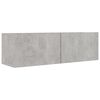 vidaXL 6 Piece TV Cabinet Set Concrete Grey Engineered Wood