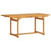 vidaXL Garden Dining Set Folding 7 pcs Brown Solid acacia wood