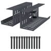 vidaXL Under Desk Cable Management Tray 2 pcs Anthracite