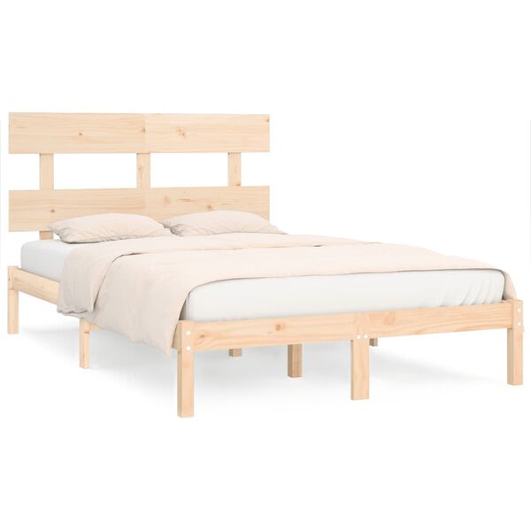 vidaXL Bed Frame without Mattress 200x200 cm Solid Wood