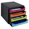 Exacompta Big-Box Desktop Drawer Set Harlequin with 4 Drawers