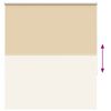 vidaXL Roller Blind Blackout Beige 130x150 cm Fabric Width 126.6 cm Polyester