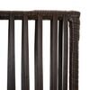 vidaXL Room Divider 4 Panels Brown Poly Rattan