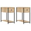 vidaXL Bedside Cabinets 2 pcs Sonoma Oak 30x60x60 cm Engineered Wood