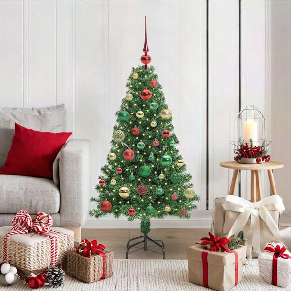 vidaXL Artificial Christmas Tree with 150 LEDs with Stand Green 120 cm