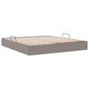 vidaXL Storage Bed with Mattress Taupe 160 x 200 cm Fabric