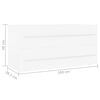 vidaXL Sink Cabinet White 100x38.5x48 cm Engineered Wood