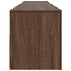 vidaXL TV Cabinet with LED Lights Brown Oak 120x35x40 cm