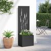 vidaXL Garden Privacy Screen Black 50 x 140 cm Cold-rolled steel