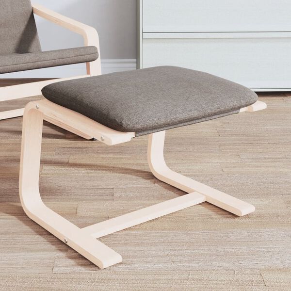 vidaXL Footstool Taupe 51x41x40 cm Fabric