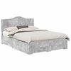 vidaXL Bed Frame Concrete Grey 140 x 200 cm Engineered Wood