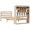 vidaXL Bookcase Bed without Mattress 75x190 cm Small Single Solid Wood Pine