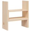 vidaXL Monitor Stand (39-72)x17x43 cm Solid Wood Pine