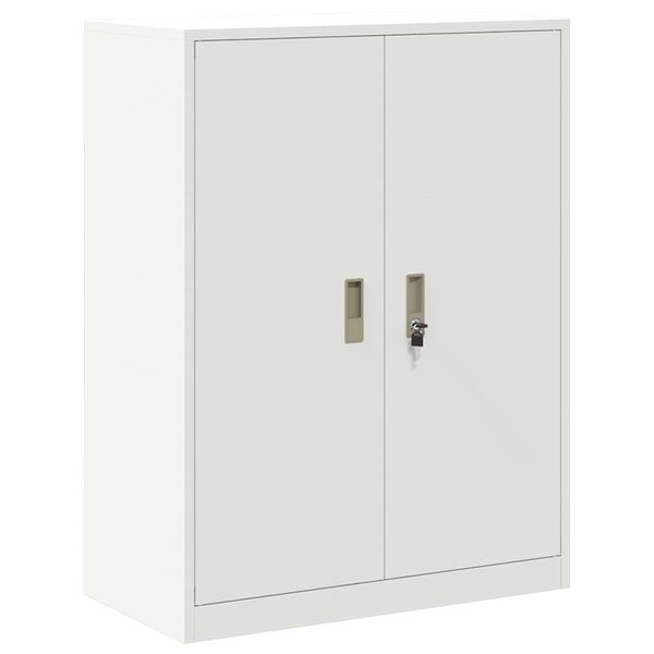 vidaXL Storage Cabinet White 80 x 40 x 105 cm Steel