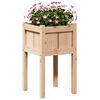 vidaXL Garden Planter Nature 40 x 40 x 70 cm Solid Pine Wood