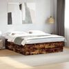 vidaXL Bed Frame without Mattress Smoked Oak 180x200 cm Super King