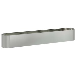 vidaXL Raised Garden Bed Galvanised Steel 280 x 40x 40 cm