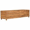 vidaXL Raised Bed 150x40x38 cm Recycled Teak Wood and Steel