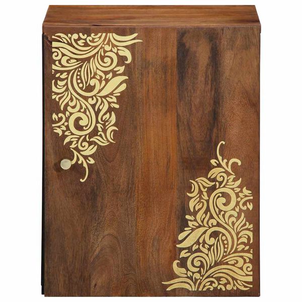 vidaXL Wall Cabinet Honey Brown 38 x 33 x 48 cm Solid Mango Wood