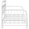 vidaXL Daybed Frame White 90 x 190 cm Powder-Coated Steel