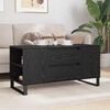 vidaXL Coffee Table Black Oak 102 x 44.5 x 50 cm Engineered Wood