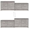 vidaXL TV Cabinet Concrete Grey 146.5x35x50 cm Engineered Wood