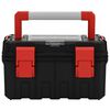 vidaXL Tool Box Black and Red 45x28x26.5 cm
