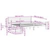 vidaXL Bed Frame without Mattress White 180x200 cm Super King Solid Wood Pine