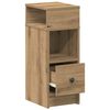 vidaXL Bedside Cabinets 2 pcs with Drawer Artisan Oak 25x31x66 cm