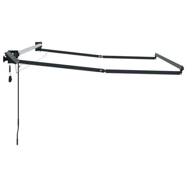 vidaXL Electric Retractable Awning Frame Anthracite 4 x 3 m Aluminium
