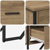 vidaXL Chest of Drawers 2 pcs Artisan Oak 91 x 35.5 x 74.5 cm