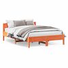 vidaXL Bed Frame without Mattress Wax Brown 140x200 cm Solid Wood Pine