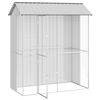 vidaXL Bird Cage with Storage Grey 215 x 110 x 247 cm Galvanised steel