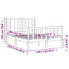 vidaXL Bed Frame without Mattress 120x200 cm Solid Wood Pine