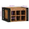 vidaXL Wine Rack 2 pcs 46 x 35 x 27.5 cm Solid Acacia Wood