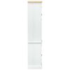 vidaXL Bathroom Cabinet White 50 x 40 x 185 cm Solid Pine Wood